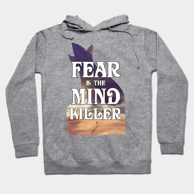 Fear Is The Mind Killer Sand Dunes Vintage Hoodie by Dream Artworks